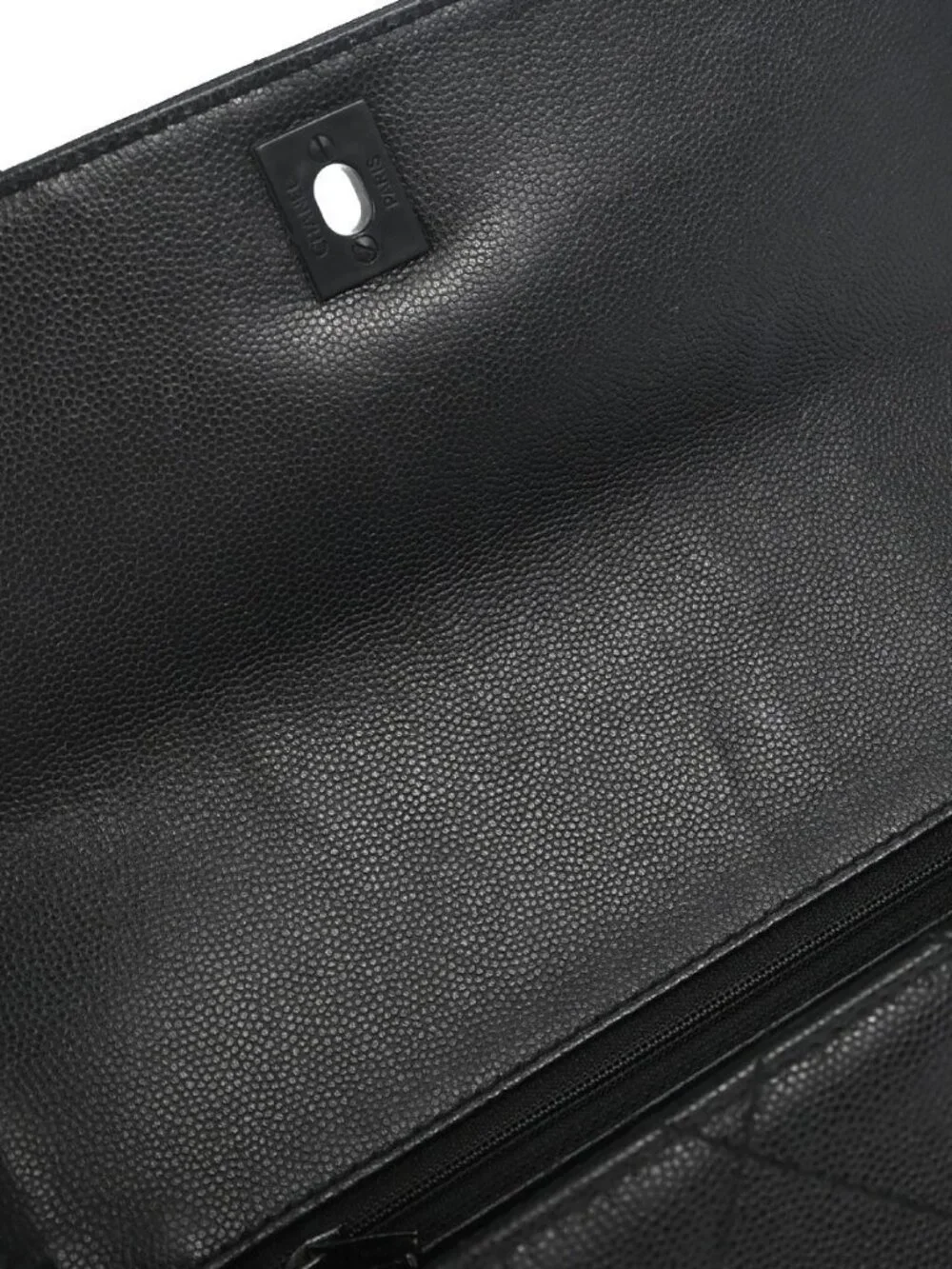 Chanel Black Calfskin Shoulder Bag 197861